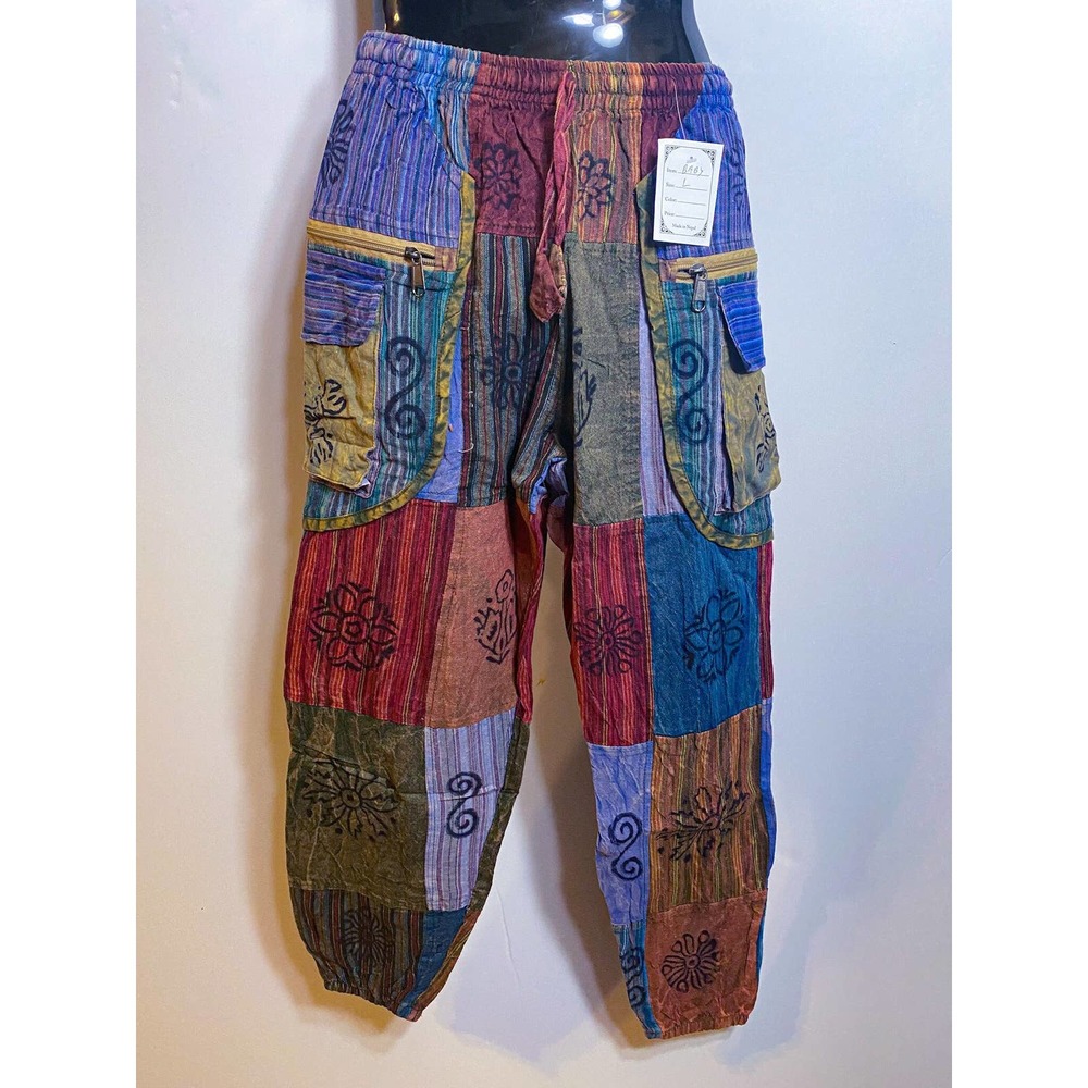 Beautiful boho hippie patchwork pants - Picture 5 of 10